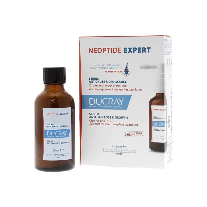 Neoptide Expert S&eacute;rum antichute et croissance Ducray - lot de 2 sprays de 50 ml