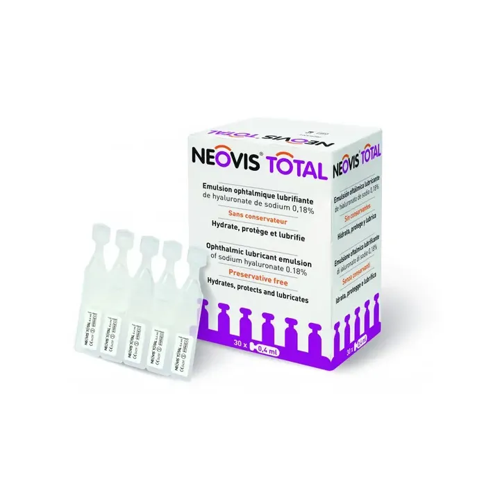 Neovis Total Emulsion ophtalmique lubrifiante - bo&icirc;te de 30 unidoses de 0.4ml
