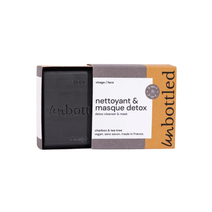 Nettoyant et masque d&eacute;tox visage Unbottled - pain de 90g