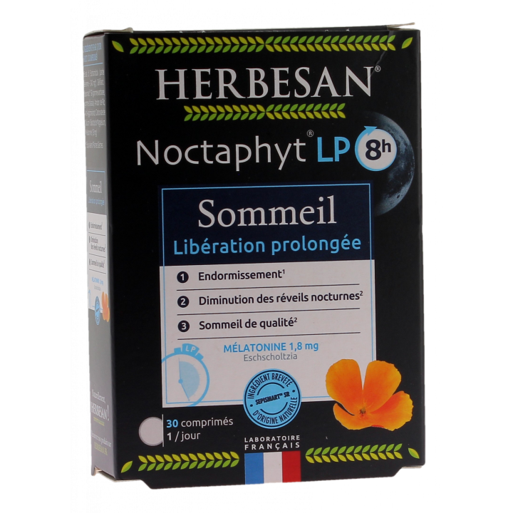 Noctaphyt LP 8h Herbesan - bo&icirc;te de 30 comprim&eacute;s
