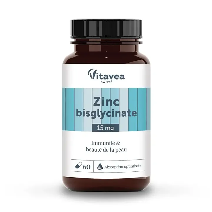 Zinc bisglycinate Vitavea - bo&icirc;te de 60 g&eacute;lules