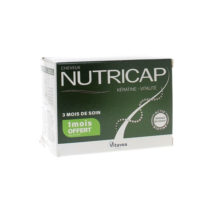 Nutricap k&eacute;ratine vitalit&eacute; Vitavea - boite de 90 capsules