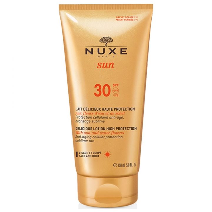 Cr&egrave;me d&eacute;licieuse visage haute protection SPF 30 Nuxe sun - tube de 50 ml