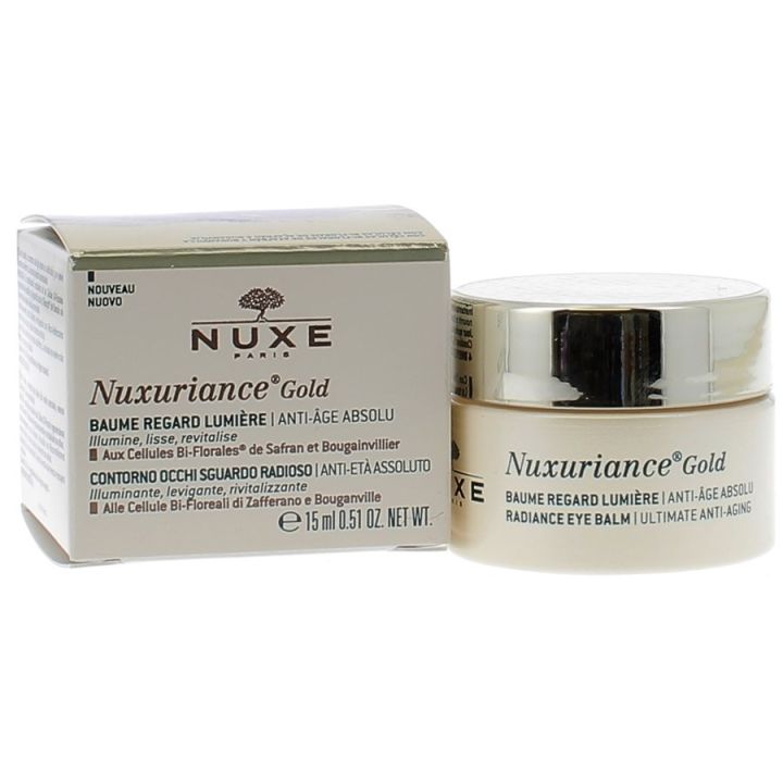 Nuxuriance Gold Baume Regard Lumi&egrave;re Nuxe - pot de 15 ml