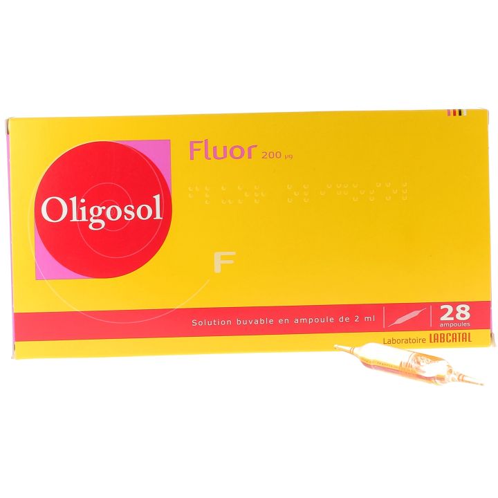 Oligosol Fluor solution buvable ampoule 2ml - bo&icirc;te de 28 ampoules