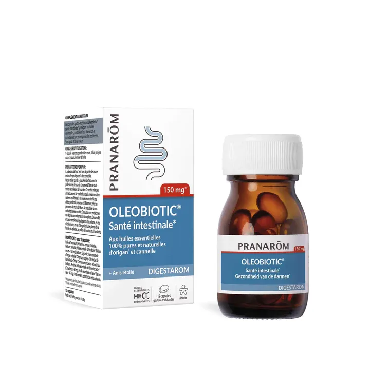 Oleobiotic sant&eacute; intestinale Pranar&ocirc;m - flacon de 15 capsules