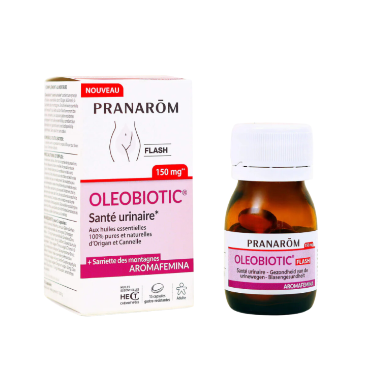 Oleobiotic sant&eacute; urinaire Pranar&ocirc;m - bo&icirc;te de 15 capsules