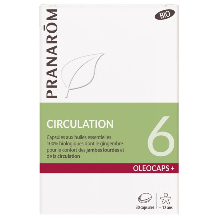 Ol&eacute;ocaps+ 6 Circulation bio Pranar&ocirc;m - bo&icirc;te de 30 capsules