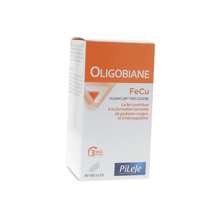 Oligobiane FeCu fer cuivre PileJe - bo&icirc;te de 90 g&eacute;lules