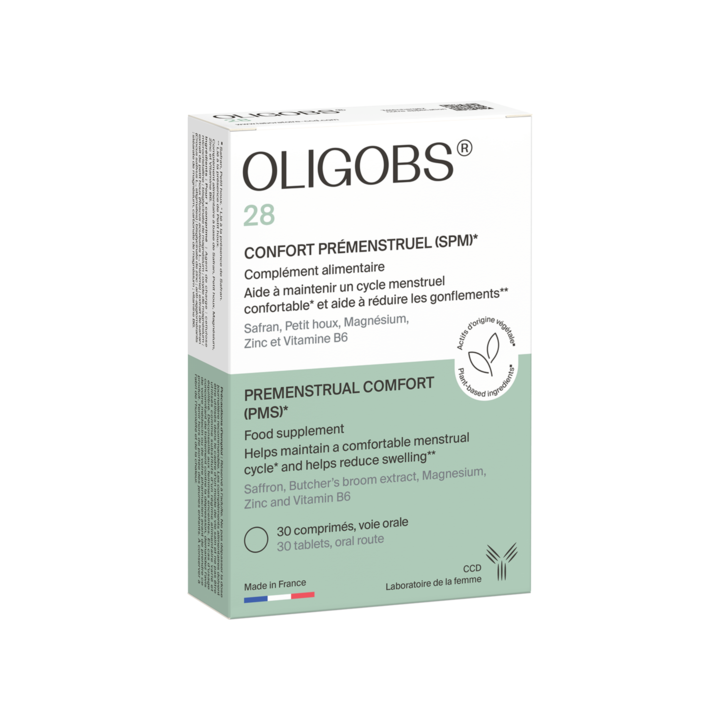 Oligobs 28 Confort pr&eacute;menstruel CCD - bo&icirc;te de 30 comprim&eacute;s