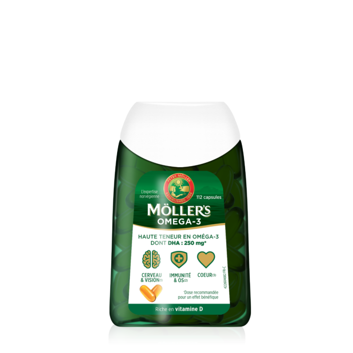 Om&eacute;ga-3 double M&ouml;ller's - boite de 112 capsules