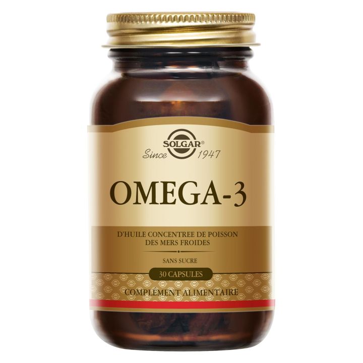 Om&eacute;ga 3 Solgar - pot de 30 capsules
