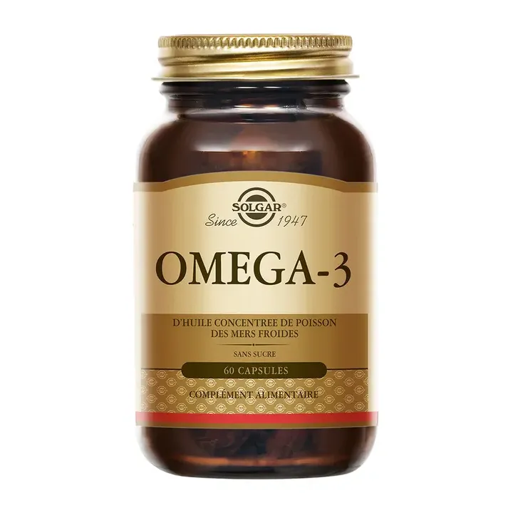 Om&eacute;ga-3 cardiovasculaire Solgar - pot de 60 capsules