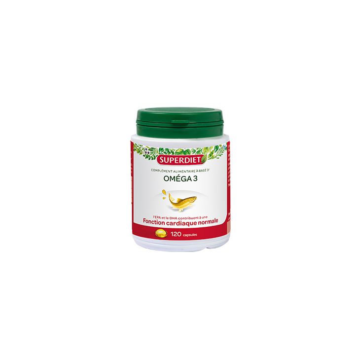 Om&eacute;ga 3 (saumon) Super Diet - 120 capsules