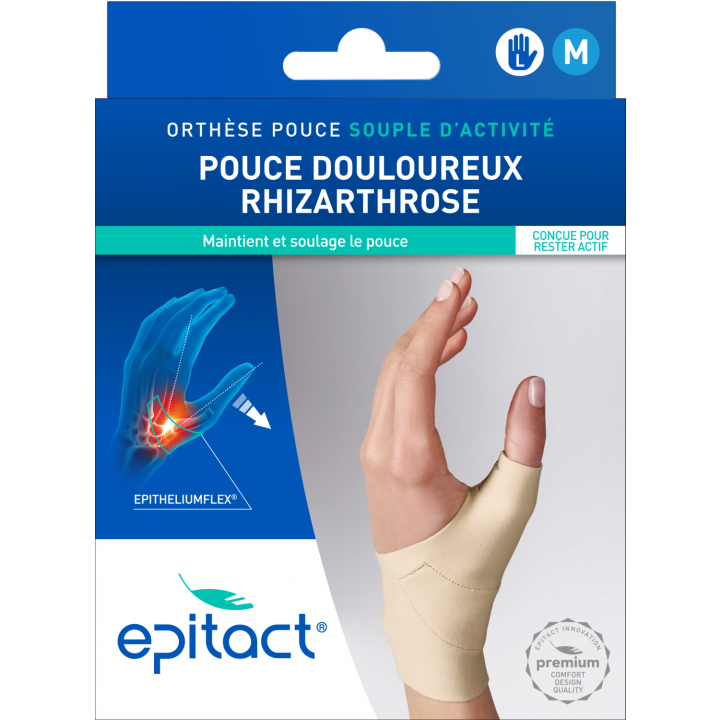 Orth&egrave;se souple Pouce Gauche taille M Epitact - 1 unit&eacute;