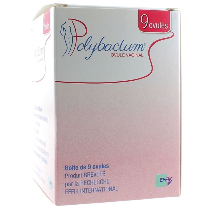 Ovule Vaginal Polybactum Effik - bo&icirc;te de 9 ovules