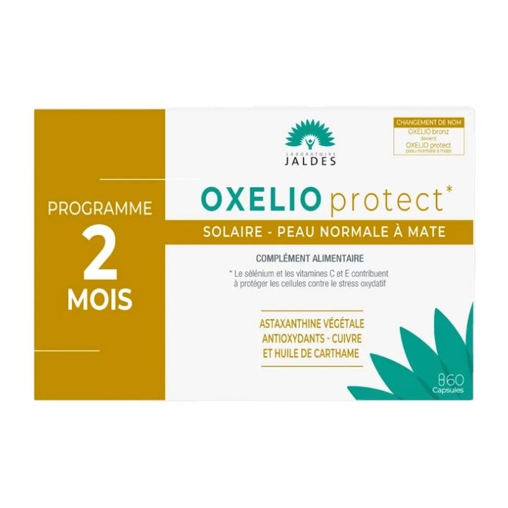 Oxelio Protect solaire peau normale &agrave; mate Jaldes - bo&icirc;te de 60 capsules