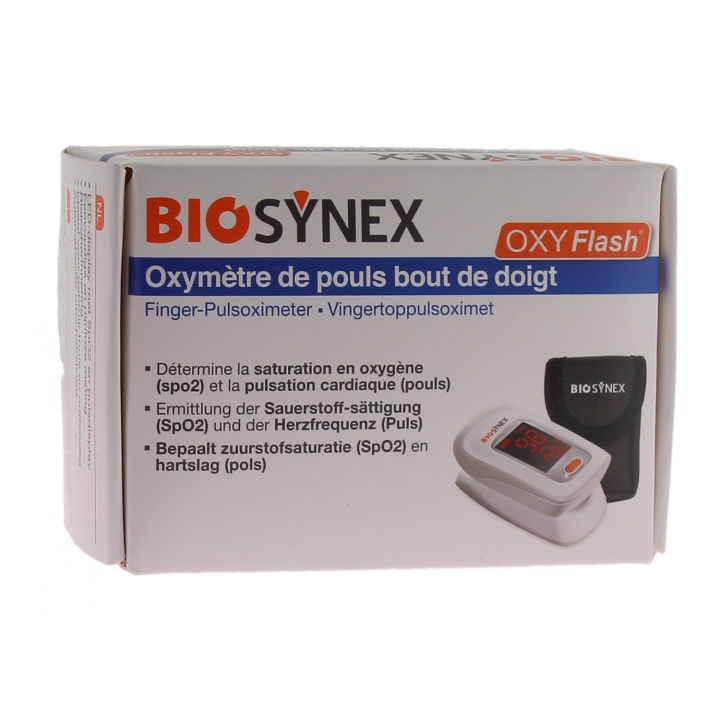 Oxym&egrave;tre de pouls OxyFlash Biosynex - un oxym&egrave;tre