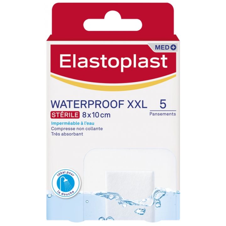 Pansement waterproof XXL st&eacute;rile Elastoplast - boite de 5 pansements