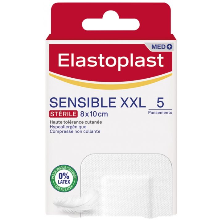 Pansement sensible XXL st&eacute;rile Elastoplast - bo&icirc;te de 5 pansements