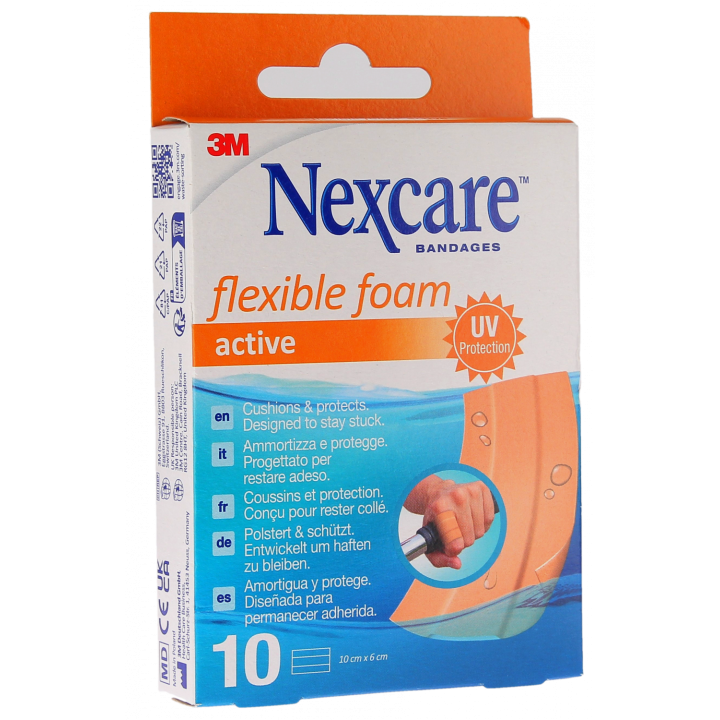 Pansements Nexcare active - bo&icirc;te de 10 pansements