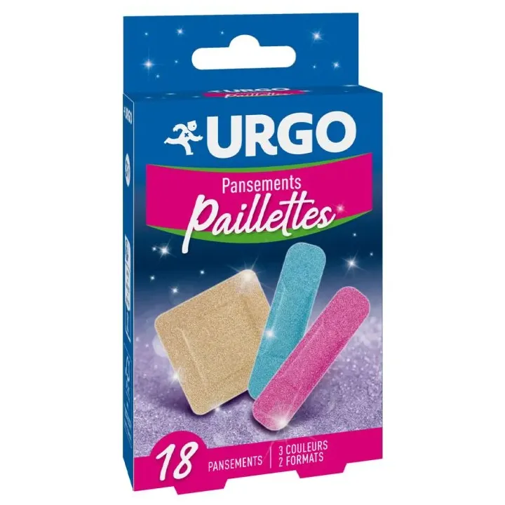Pansements paillettes Urgo - bo&icirc;te de 18 pansements