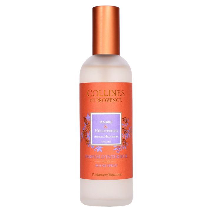 Parfum d'int&eacute;rieur Ambre & H&eacute;liotrope Collines de Provence - spray de 100ml