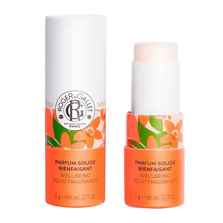 Parfum solide bienfaisant n&eacute;roli Roger & Gallet - stick de 5g