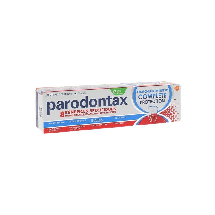 Parodontax fra&icirc;cheur intense complete protection - tube de 75 ml