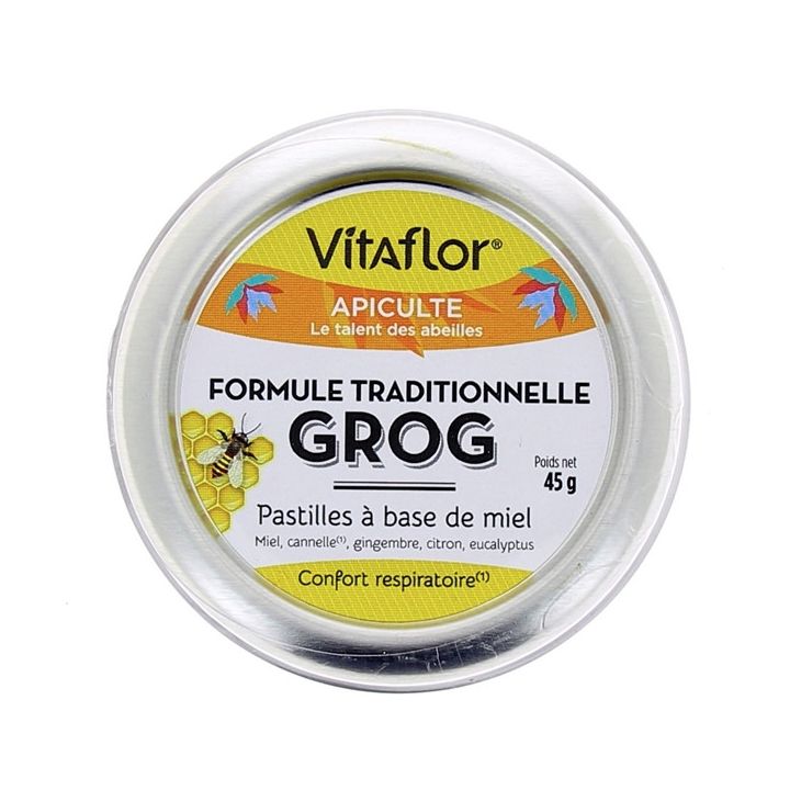 Pastilles Grog Vitaflor - bo&icirc;te de 45gr