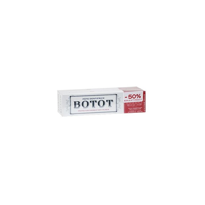 P&acirc;te de dentifrice aux essences naturelles Botot - 2 tubes de 75ml