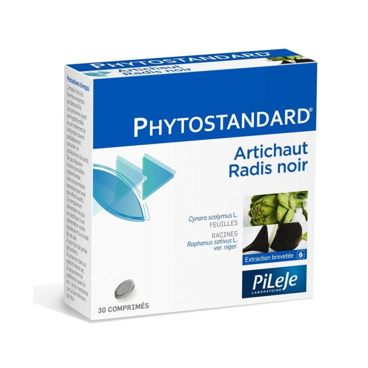 Phytostandard d'artichaut et de radis noir Pileje - bo&icirc;te de 30 comprim&eacute;s
