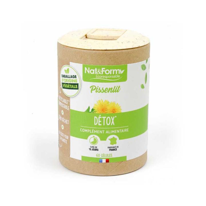 Pissenlit Ecoresponsable Nat&Form - boite de 60 g&eacute;lules