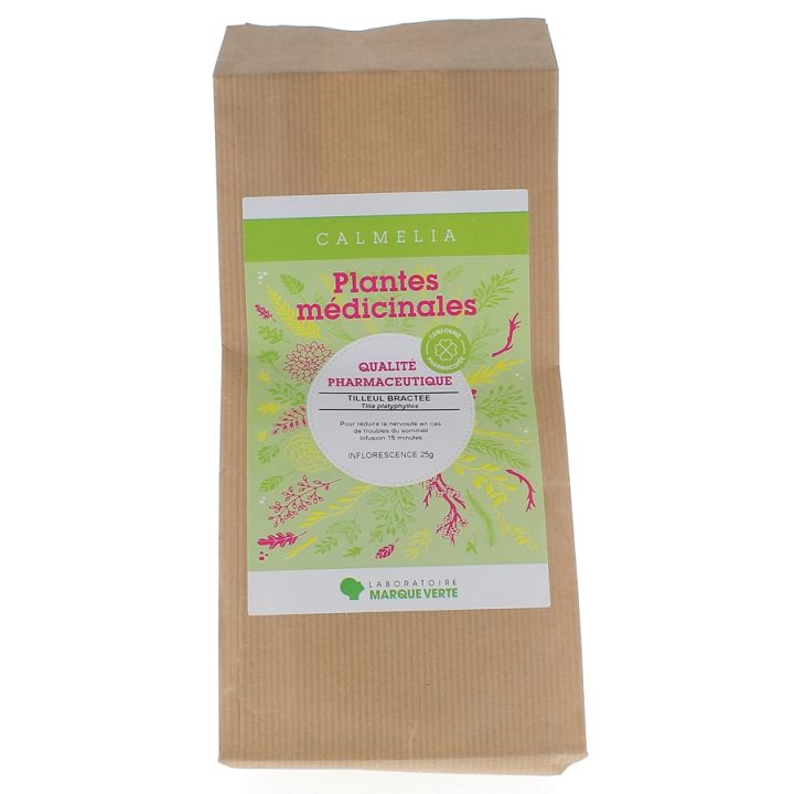 Plantes m&eacute;dicinales Tilleul Bract&eacute;e Calmelia Marque verte - bo&icirc;te de 25 g