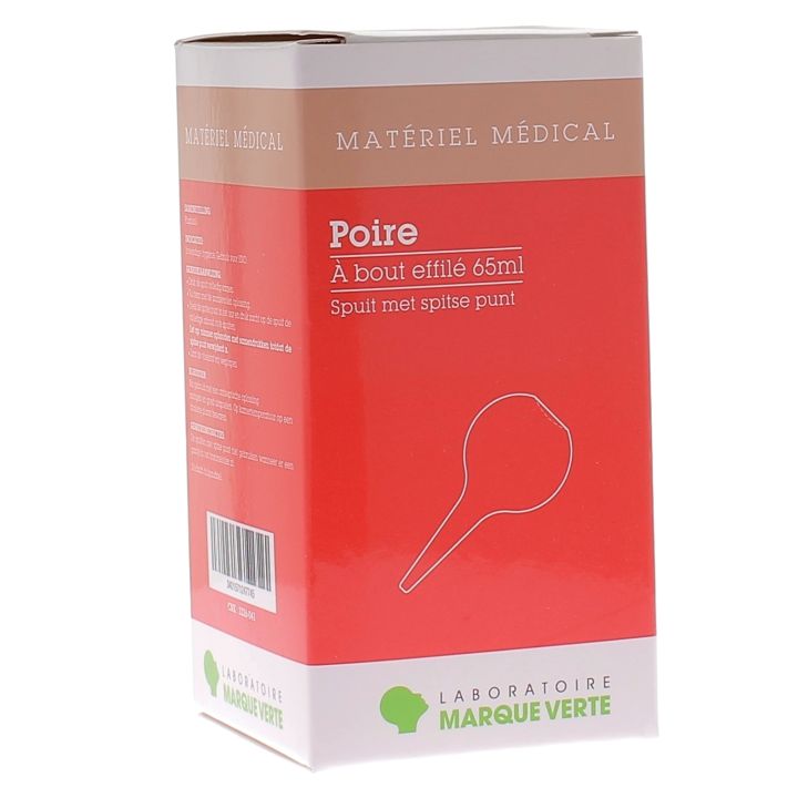 Poire &agrave; bout effil&eacute; Marque Verte - poire de 65ml