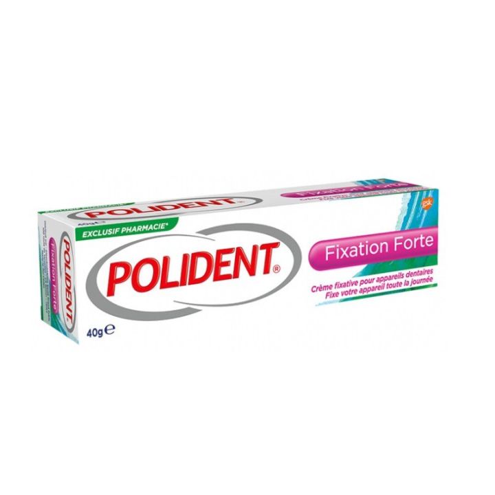 Polident fixation forte cr&egrave;me fixative pour appareils dentaires - tube de 40 g