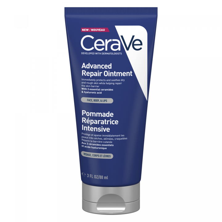 Pommade r&eacute;paratrice intensive visage corps l&egrave;vres CeraVe - tube de 88 ml