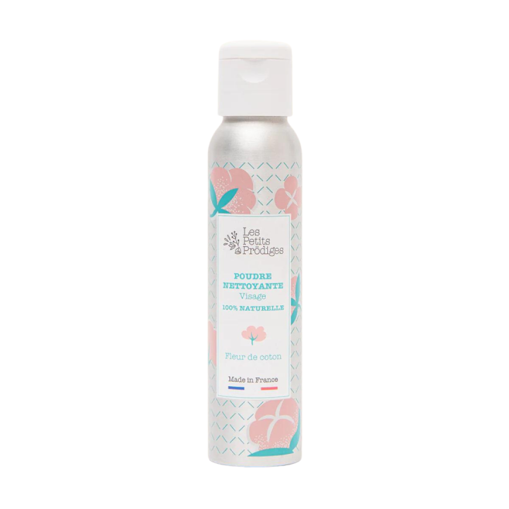 Poudre nettoyante visage fleur de coton Les Petits Pr&ouml;diges - flacon de 25 g