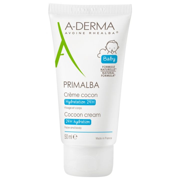 Primalba cr&egrave;me cocon hydratation 24h A-Derma - tube de 50 ml