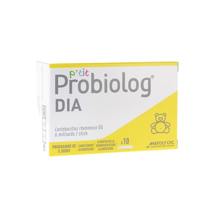 P'tit Probiolog Dia Mayoly Spindler - bo&icirc;te de 10 sticks