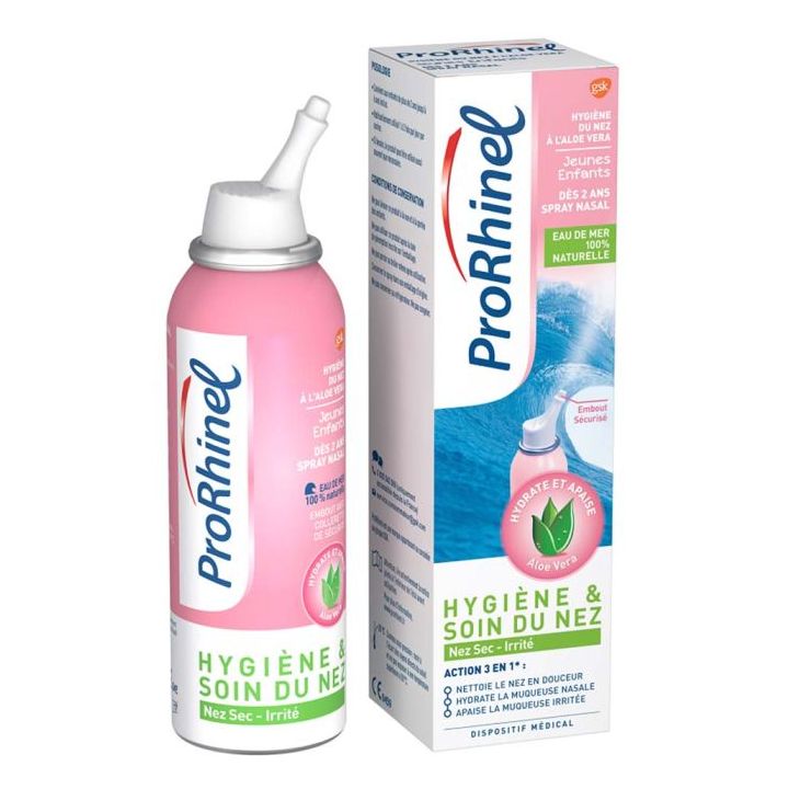 Prorhinel hygi&egrave;ne du nez &agrave; l'aloe vera jeunes enfants - spray de 100 ml