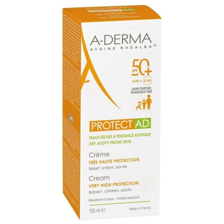 Protect AD cr&egrave;me tr&egrave;s haute protection SPF50+ A-Derma - tube de 50ml