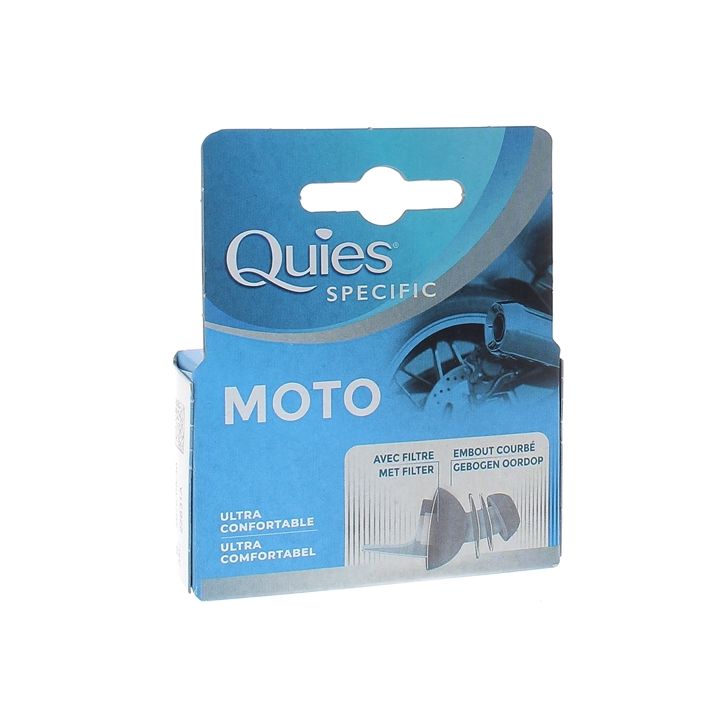 Protection auditive moto Quies - bo&icirc;te d'une paire