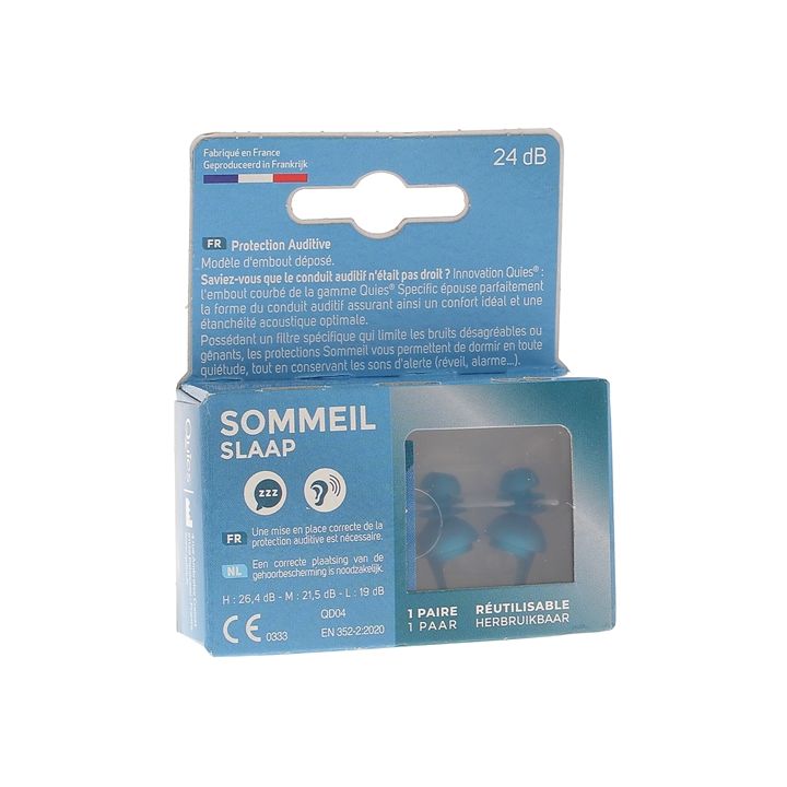 Protection auditive sommeil Quies - bo&icirc;te d'une paire