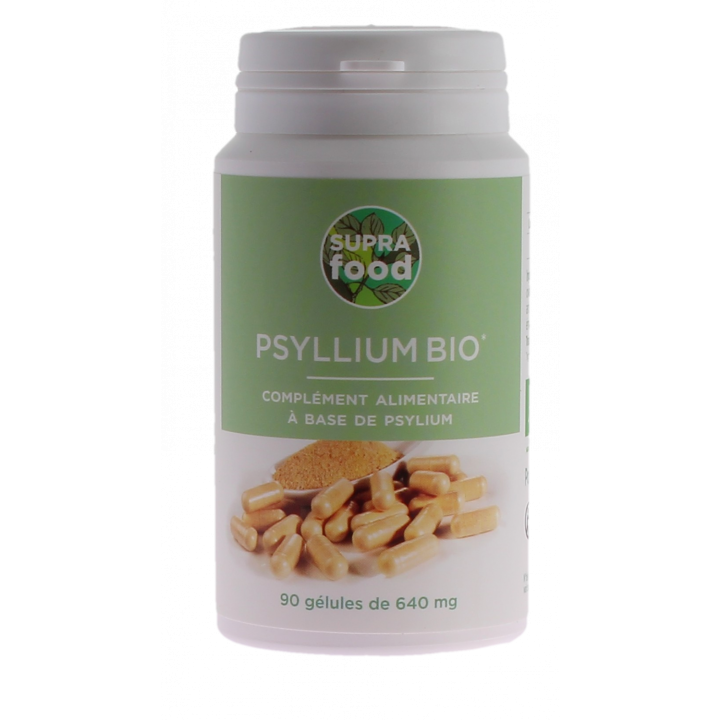 Psyllium bio Supra food - bo&icirc;te de 90 g&eacute;lules