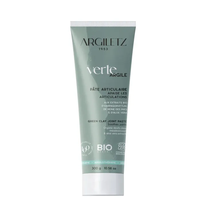 P&acirc;te articulaire argile verte apaisante bio Argiletz - tube de 300 g