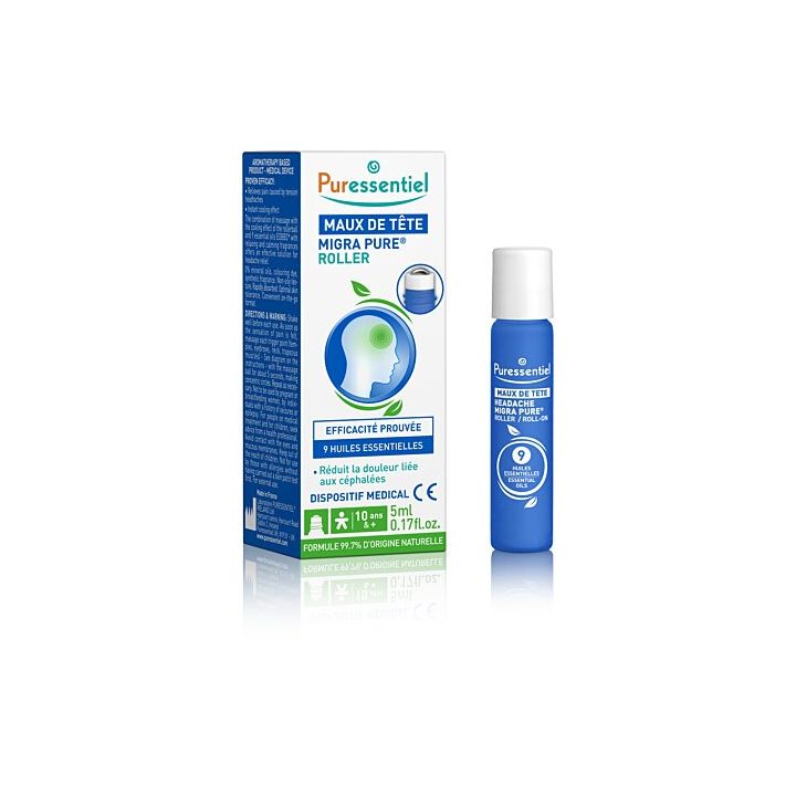 Migra Pure maux de t&ecirc;te Puressentiel - roller de 5ml