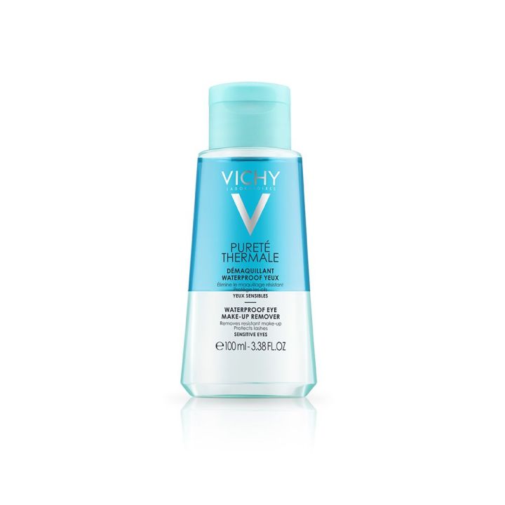 Puret&eacute; Thermale D&eacute;maquillant waterproof yeux sensibles Vichy - flacon de 100 ml