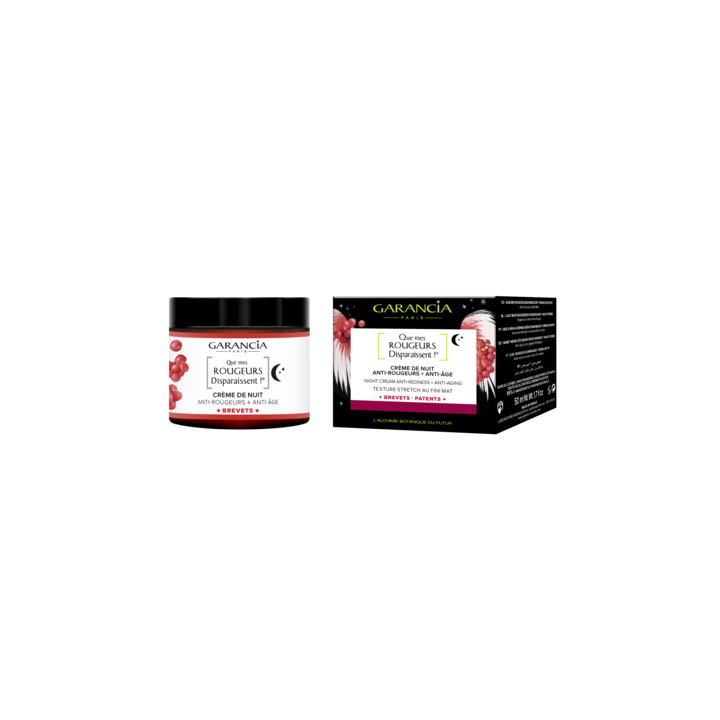 Que mes Rougeurs Disparaissent ! Crème de Nuit Anti-rougeurs + Anti-âge Garancia - pot de 50 ml
