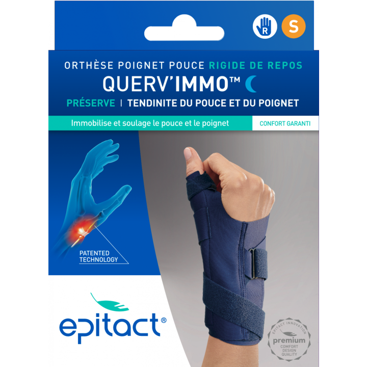 Querv'Immo Orth&egrave;se rigide de repos poignet pouce Epitact - une orth&egrave;se